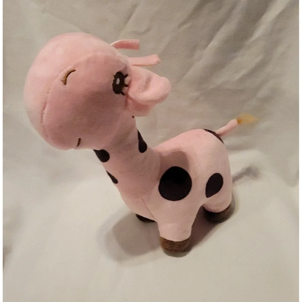 BABY GIRAFFE Pink w/Polka Dots 9